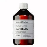 wesentlich. Mandelöl kaltgepresst 500ml | 100% reines Öl ohne Zusätze | natürliche Körperpflege | unraffiniert für Haare und Gesicht | perfektes Massageöl
