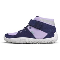 Affenzahn Mid Sneaker Leder Dreamer Wasserdicht Atmungsaktiv Barfuß Ledersneaker Klettverschluss Größe 31-37 Kollektion 2022 Lavendel - Lila - 31 EU