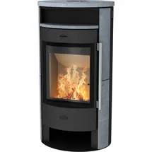 FIREPLACE Durango Speckstein/Abdeckplatte Stahl Schwarz