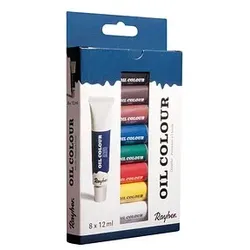 Rayher Künstler-Set Ölfarben farbsortiert 8 x 12,0 ml