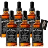 Jack Daniels 6er-Set BLACK LABEL NO. 7 TENNESSEE WHISKEY 6x 1L (40% vol.) - [Enthält Sulfite]
