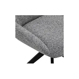 Furnhouse Esszimmerstuhl 2er-Set Helena ¦ grau ¦ Maße (cm): B: 56 H: 87