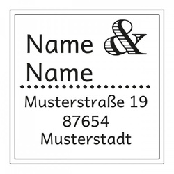 Monogrammstempel - Doppelter Rand - Trodat 4924