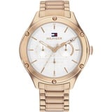 Tommy Hilfiger Multifunktionsuhr TOMMY HILFIGER "CLASSIC, 1782682" Armbanduhren rosegold (roségoldfarben) Damen Quarzuhr, Armbanduhr, Damenuhr, Herrenuhr, Datum, Edelstahlarmband