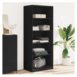 vidaXL Kleiderschrank Schwarz 80x50x200 cm Holzwerkstoff