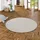Snapstyle Feinschlingen Velour Teppich Strong Taupe, 133cm Rund,