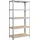 Songmics Lagerregal Stahl 50 x 100 x 200 cm silbern mit 5 verstellbaren Ablagen