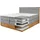 Home Affaire Boxspringbett HOME AFFAIRE "Evelina, Doppelbett, Polsterbett, Komfortbett, 160 & 180 cm", blaugrau, B:164cm L:210cm, 94% PES, 6% Nylon, Komplettbetten, Boxspringbett, inkl. 6 cm Topper, zwei Bettkästen, Taschen-Federkernmatratze in H3