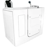AcquaVapore Sitzbadewanne mit Tür 110 x 68 cm (S08-C-L)