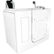 AcquaVapore Sitzbadewanne mit Tür 110 x 68 cm (S08-C-L)