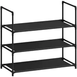 Woltu Schuhregal 61 x 28 x 55 cm stapelbar / schwarz