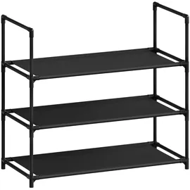 Woltu Schuhregal 61 x 28 x 55 cm stapelbar / schwarz