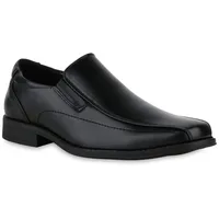 VAN HILL Herren Klassische Slippers in Schwarz,