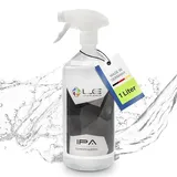 Liquid Elements – IPA Isopropanol Alkohol 99,9% Reinheit – 1 Liter Isopropylalkohol reinigt & entfettet rückstandslos – Reinigungsalkohol für Auto, Lack & Co