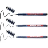 edding 1800 profipen Fineliner schwarz