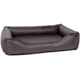 CopcoPet – Hundebett Paco Kunstleder – Braun Gr: XXL ca. 125 x 100 cm