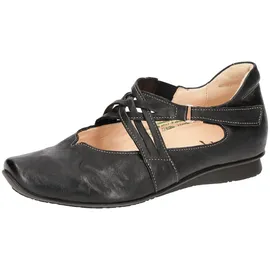 THINK! Damen CHILLI chromfrei gegerbte nachhaltige Halbschuhe, schwarz 37 EU