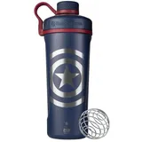 BlenderBottle Marvel Radian Edelstahl (robuste, doppelwandige Isolierung) 770ml, Captain America