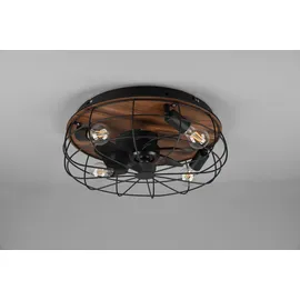 Trio Trondheim 48,5 cm Deckenventilator schwarz inkl. Fernbedienung R61105032