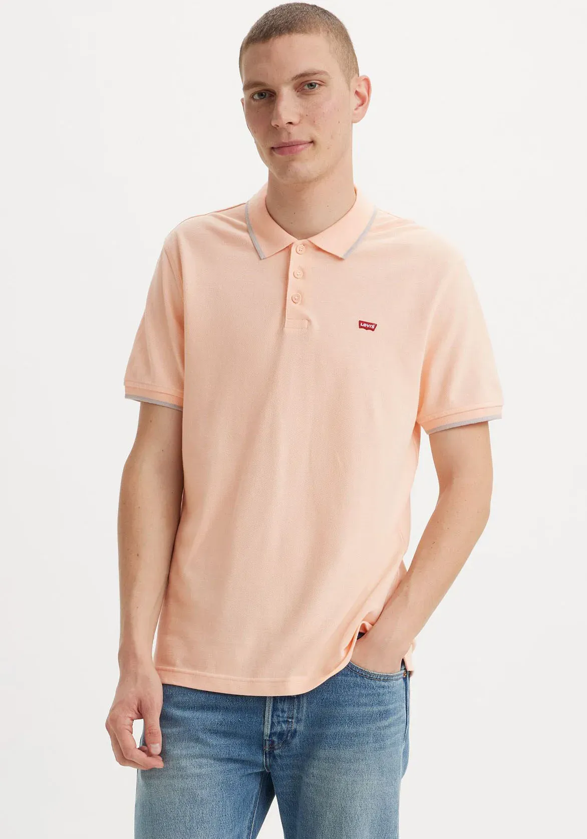 Levi's® Poloshirt »LE NEW LEVIS HM POLO«, mit kleinem Batwing-Logo Levi's® PALE PEACH XL