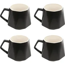 Intirilife Teetasse 0,35 l Schwarz 4 St.