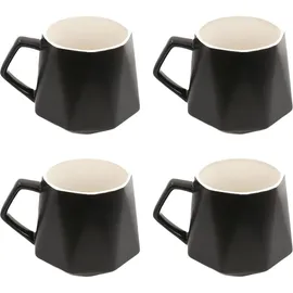 Intirilife Teetasse 0,35 l Schwarz 4 St.