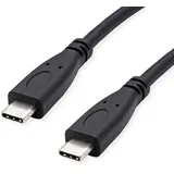roline recycled material USB-C auf USB-C 1,0 m Schwarz