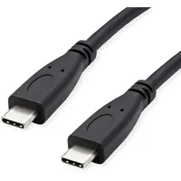 roline recycled material USB-C auf USB-C 1,0 m Schwarz