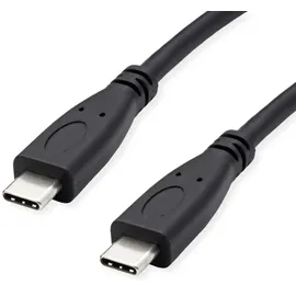 roline recycled material USB-C auf USB-C 1,0 m Schwarz