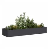 vidaXL Pflanzkübel 280 x 80 x 40 cm Schwarz