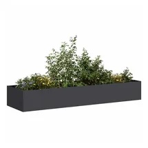 vidaXL Pflanzkübel 280 x 80 x 40 cm Schwarz