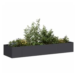 vidaXL Pflanzkübel 280 x 80 x 40 cm Schwarz