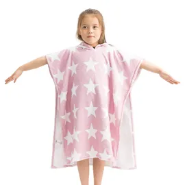 HOMELEVEL Kinder und Baby Badeponcho - Poncho Handtuch für Strand Schwimmbad - Surfponcho mit Kapuze - Bademantel für Babys Jungen und Mädchen - 4-7 Jahre