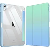 Fintie Hybrid Hülle für iPad (A16) 11 Generation 11 Zoll 2025, iPad 10 Generation 10,9 Zoll 2022 Meeres Ombre