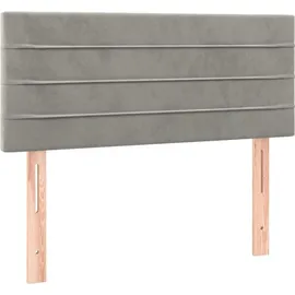 vidaXL Boxspringbett 100 x 200 cm Hellgrau