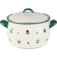 RIESS Fleischtopf mit Deckel 18 cm Gmunder Streublumen