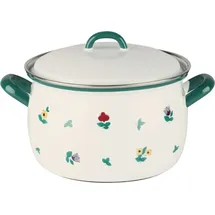 RIESS Fleischtopf mit Deckel 18 cm Gmunder Streublumen