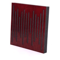 Bluetone Acoustic WaveFuser Wood - Akustikplatten aus Naturholz - Akustikpaneele - akustikschaumstoff 50x50cm (Mahagoni)