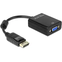 DeLock Adapter Displayport Stecker > VGA Buchse schwarz
