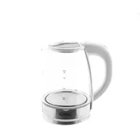 Almina Wasserkocher 1,8 Liter Glaswasserkocher mit Wasserstandsanzeige mit LED-Beleuchtung