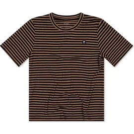 Mons Royale Damen Icon Merino Air-Con Relaxed T-Shirt (Größe S, braun)