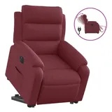 vidaXL Relaxsessel mit Aufstehhilfe Elektrisch Weinrot Stoff