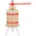 Wiltec Obstpresse 6 l Buchenholz Rot/Braun