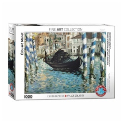 EUROGRAPHICS Puzzle Der Canal Grande in Venedig von Manet, 1000 Puzzleteile bunt