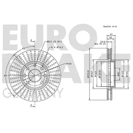Eurobrake Bremsscheibe 5815203629]