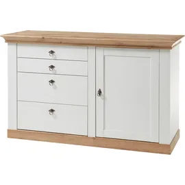 Home Affaire Mehrzweckschrank Cremona 144 x 91 x 52 cm Weiß