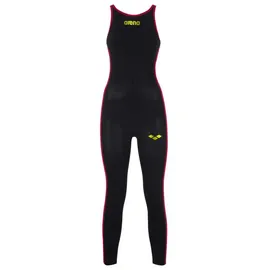 Arena Badeanzug Damen Schwarz/Fluo Gelb 32