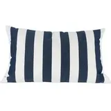 JAN KURTZ Somnia Dekokissen 60 x 40 cm Weiß/Dunkelblau