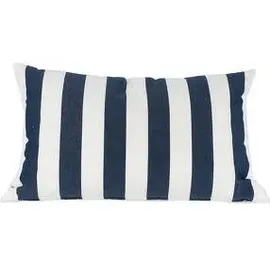 JAN KURTZ Somnia Dekokissen 60 x 40 cm Weiß/Dunkelblau