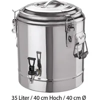 GVK ECO Doppelwandiger Thermogetränkebehälter 35 Liter Edelstahl
